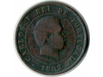 PORTUGAL 20 REIS 1892 TB+