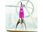 Lampe à lave fusée Telstar Rocket Argent