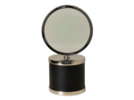 Loupe sur base cylindrique cuir 12x23x10cm
