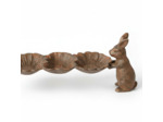 Mangeoire fonte coquilles support lapin 41x11x15cm