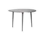 Table basse Moon en aluminium Dorée 68x46x68cm