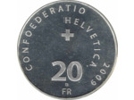 SUISSE 20 FRANCS 2009 MUSEE SUISSE DES TRANSPORT PROOF