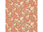 LOT DE 5 COUPONS DE TISSU TILDA UNIS ET IMPRIMÉS  50 X 55 CM, ORANGE & GRIS