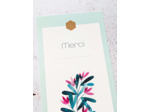 Carte Merci "cadre fleuri"
