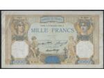 FRANCE 1000 FRANCS CERES ET MERCURE 19 NOVEMBRE 1936 W.2655 TB+