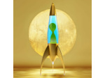 Lampe à lave fusée Telstar Rocket Or