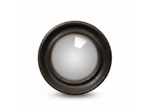 Miroir Convexe Rond bord noir or résine 27cm