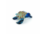 Figurine Miniature Tortue Verre Bleu 7x6x3cm