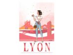 Lyon - affiche, carte