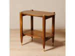 Table d'Appoint Elanza Bois de Manguier Laiton 61x66x38cm
