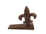 Bloque porte Fleur de Lys fonte 10x4x13cm