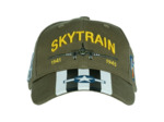 Casquette aviation Skytrain vintage 100% coton réglable
