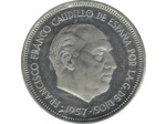 ESPAGNE 5 PESETAS 1957 (74) SUP/NC