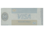 U.S.A. TRAVELERS CHEQUE VISA CREDIT LYONNAIS 50 DOLLARS 135.6002.521.896