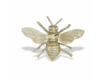Abeille décorative métal dorée 20x16x8cm