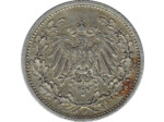 ALLEMAGNE 1/2 MARK 1905 F TTB