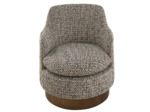 Fauteuil pivotant Sinclair tweed 75cm