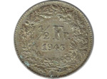 SUISSE 1/2 FRANC 1943 B TTB+