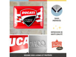 Nostalgic-Art 23372 - Plaque métal Ducati Corse - Logo Racing Flag - 30 x 40 cm