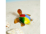 Figurine Miniature Tortue Verre Arlequin 7x6x3cm