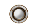 Miroir convexe doré 6 parties 17cm