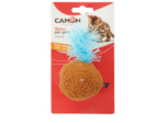Jouet chat, Balle + plumes - Ø12cm