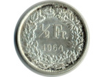 SUISSE 1/2 FRANC 1964 B SUP