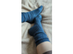 Chaussettes CHILL - 80% mohair / Bleu arctique