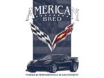Plaque métal - Corvette American Bred - 31,5x40.