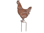 Silhouette déco poule 24x46cm
