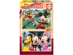 Educa - Puzzle Enfants 2x50 Mickey & Friends, Puzzle pour Enfants