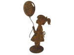Silhouette petite fille ballon 23x11x46cm