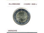 ALLEMAGNE 2020 J 2 EURO COMMEMORATIVE VARSOVIE SUP