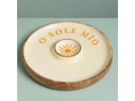 Plateau Apéro en Bois beige O Sol Mio 5x35cm