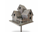 Nichoir oiseaux fer Village 34x31x170cm