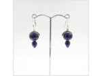 Boucles d'oreilles Lapis Lazuli et Argent Massif