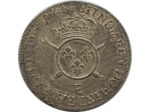 LOUIS XIV 1/2 ECU AUX INSIGNES 1703 E (Tours) TTB+ (VG189)