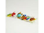 Figurine Miniature Poisson Orange Verre 7x3x4cm