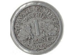 FRANCE 1 FRANC BAZOR 1944 B  TB