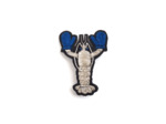 Broche brodée Homard avec gants SAINT JAMES x Macon & Lesquoy