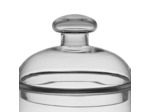 Bocal étages couvercle verre Marnay 28x18x18cm