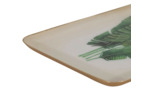 Plateau bananier vert métal beige 16x2x26cm