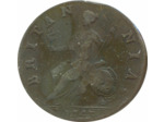 GRANDE BRETAGNE 1/2 PENNY GEORGES II 1743 TB+