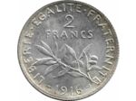 FRANCE 2 FRANCS SEMEUSE 1916 SUP