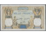 FRANCE 1000 FRANCS CERES ET MERCURE 4 NOVEMBRE 1937 Z.3058 TTB
