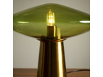 Lampe Wilma verte verre 44x44x35cm