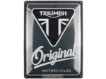 Plaque métal Triumph Original Motorcycles - 30 x 40 cm.