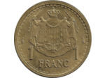 MONACO 1 FRANC ND (1943) CUPRO-ALUMINIUM SUP-