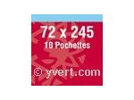 POCHETTES Double Soudure CARNET CROIX ROUGE 72 X 245 mm (Yvert)