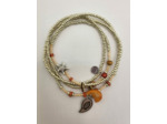 BRACELET MULTIRANGS TROPICAL SILVER